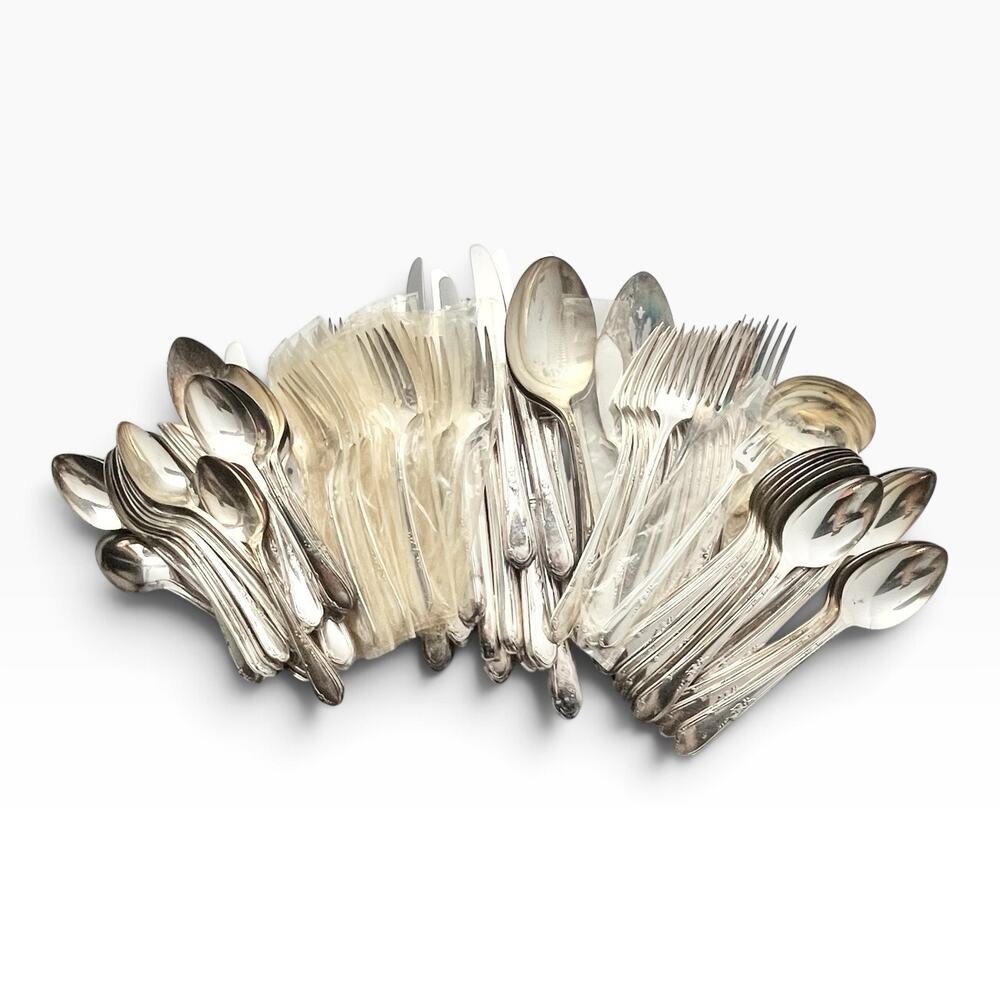 Oneida “Meadowbrook” 108-Piece Silverplate Flatware Set, Service for 16+